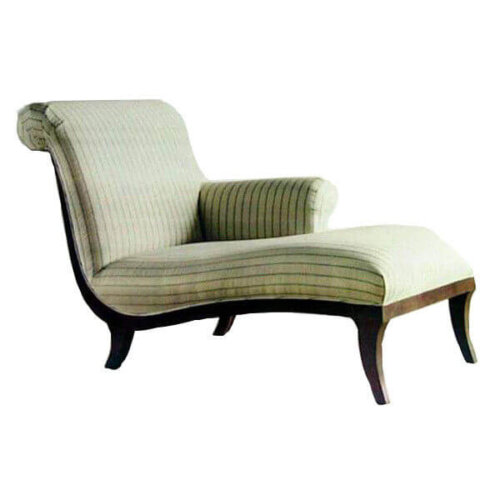 Fair Shaped Fabric Stripe Indoor Chaise Lounge Chair Comfortable Chaise Lounge Hotel Furniture Factory Manufacturers Suppliers Companies In China
