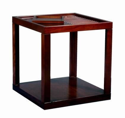 Rubber Wood Square Side Coffee Table, Rubberwood Square Coffee Table