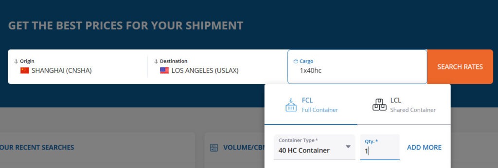 Shipping Cost Shanghai to Los Angeles 1